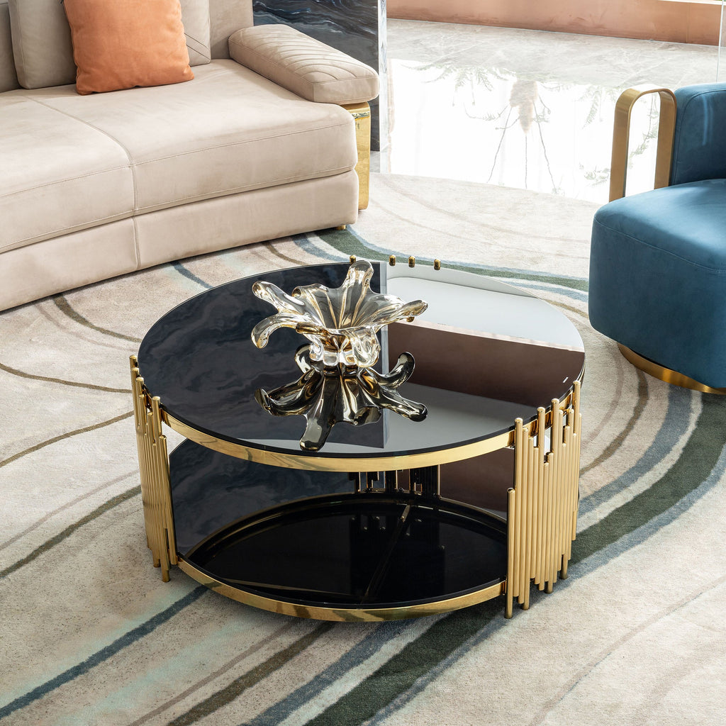 stainless steel coffee table