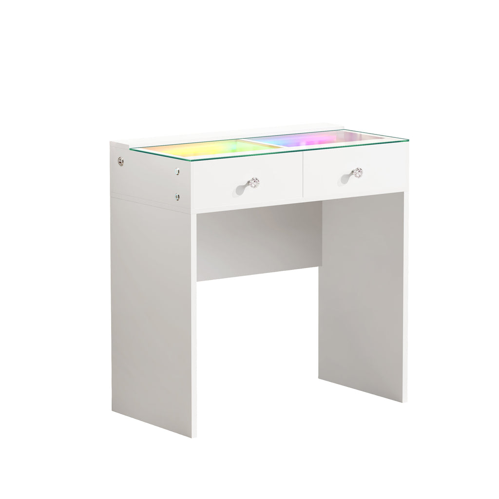 VANITII Scarlet 2 Top Drawers Vanity Desk
