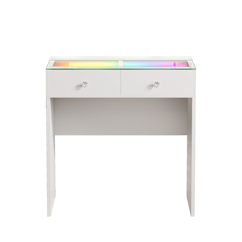VANITII Scarlet 2 Top Drawers Vanity Desk