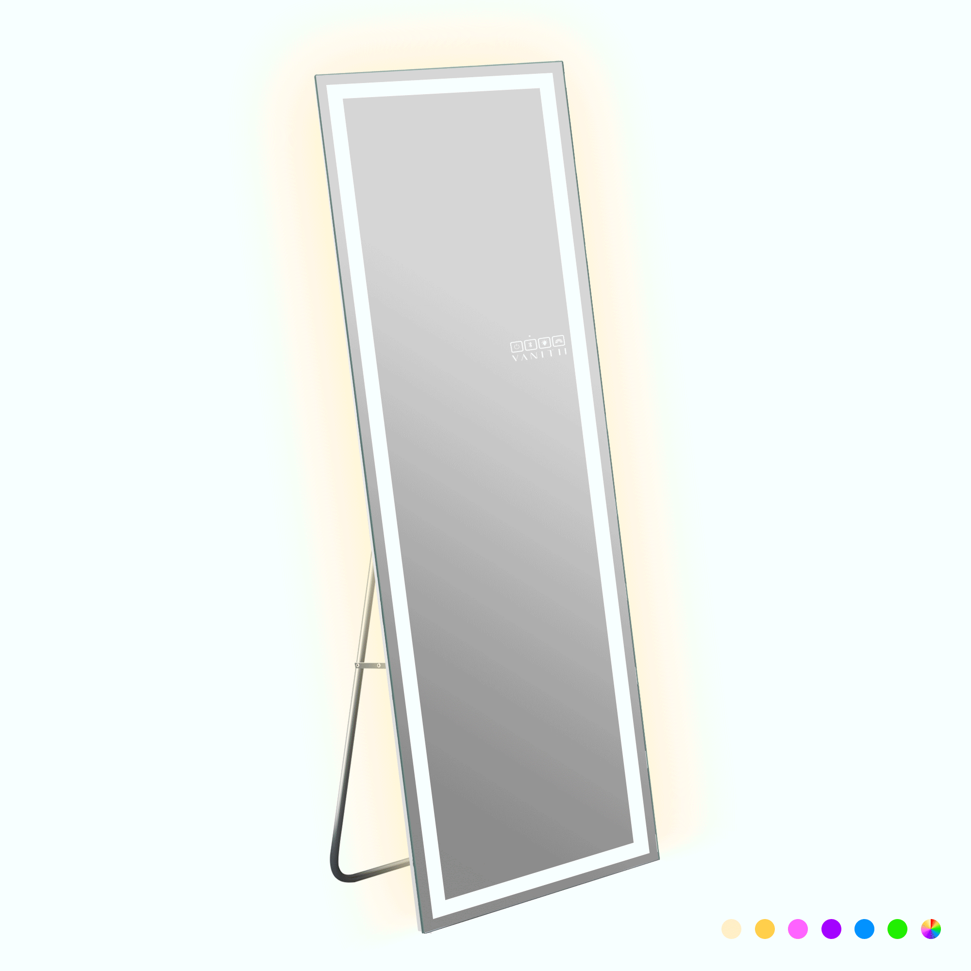 Vanitii luxury full length vanity mirror pro with integrated LED lighting and touch controls