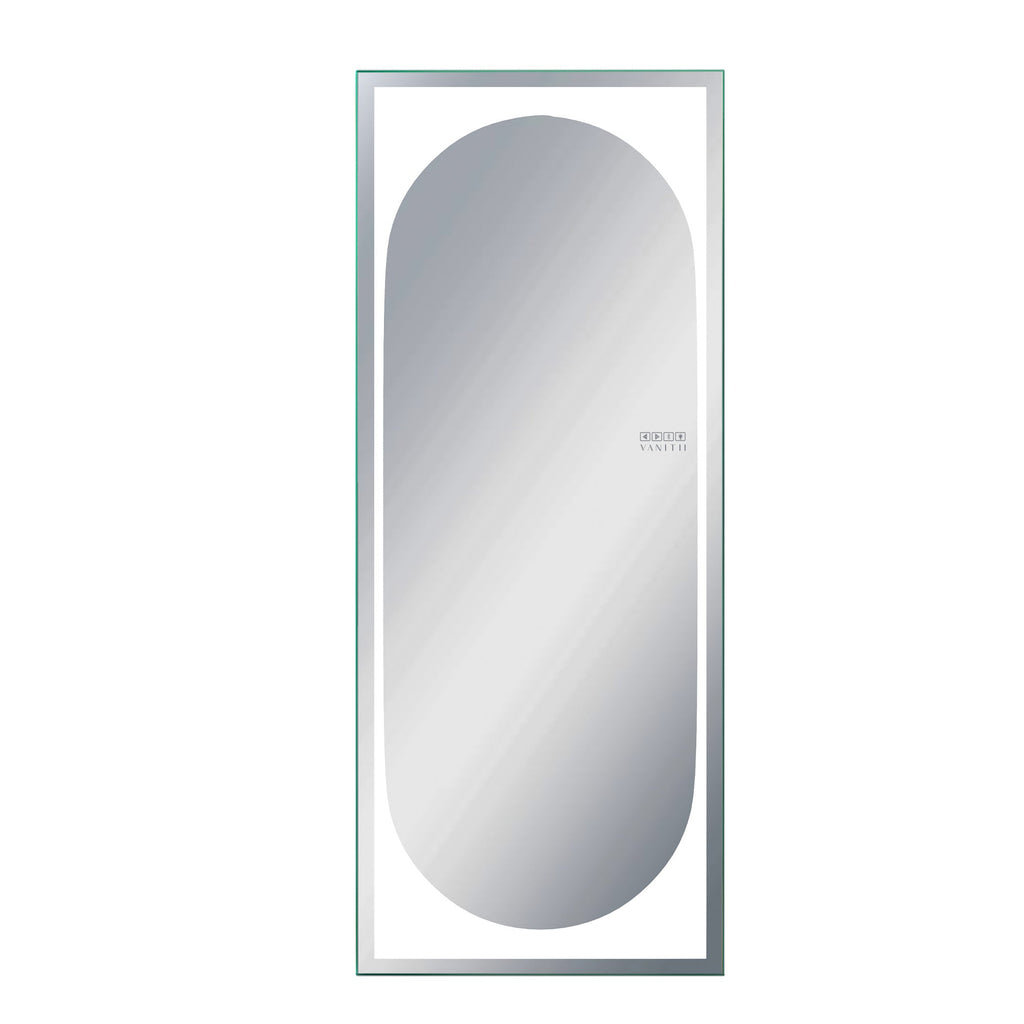 Vanitii Marilyn oval full length mirror with integrated touch controls