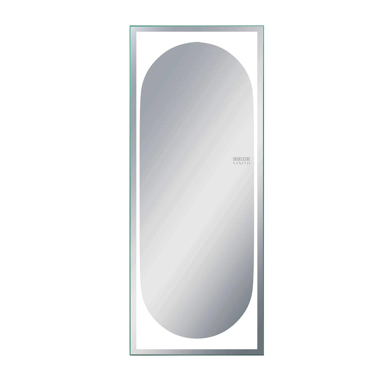 Vanitii Marilyn oval full length mirror with integrated touch controls