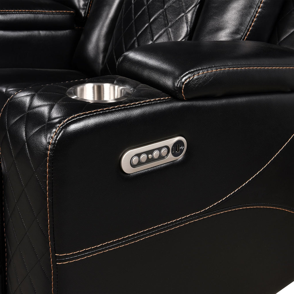 Power Recliner Sectional MC2855B Black