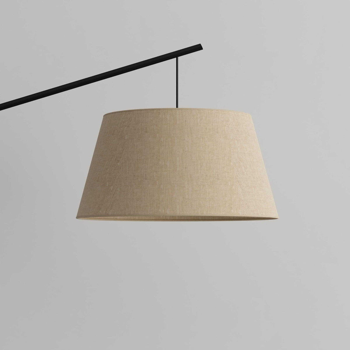 Modern 70" Floor Lamp: Black Iron Frame & Linen Shade for Living Room/Bedroom (US Standard Plug)