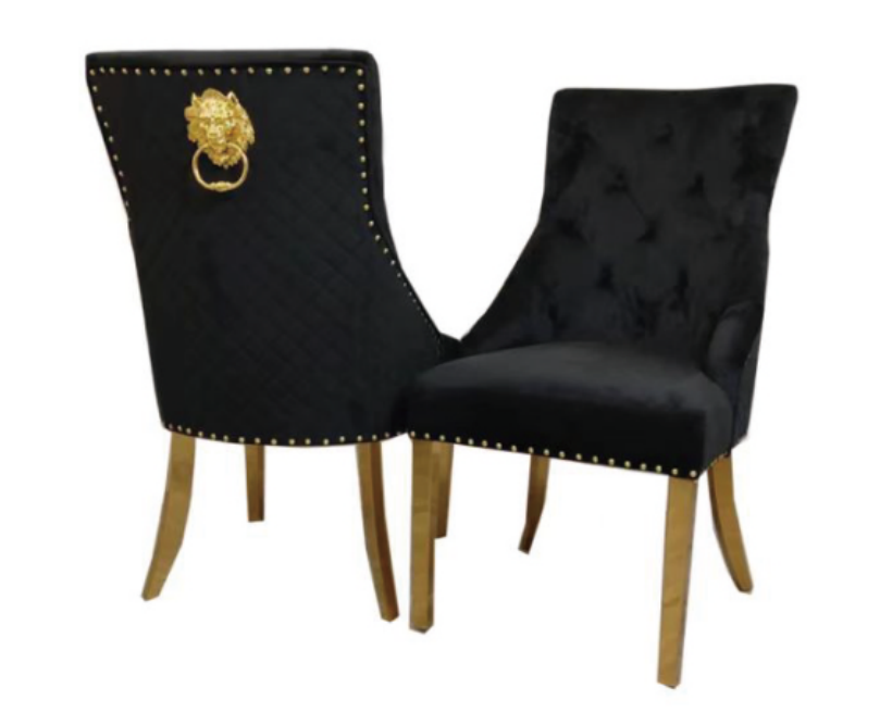 velvet dining chair KM02 2pCS/CTN