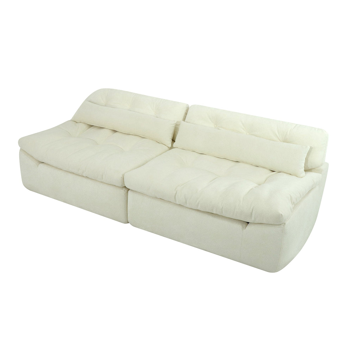 Loveseat Sofa Modern 2-Seater Velvet Couch for Living Rooms