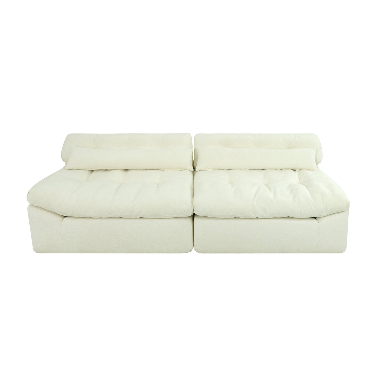 Loveseat Sofa Modern 2-Seater Velvet Couch for Living Rooms