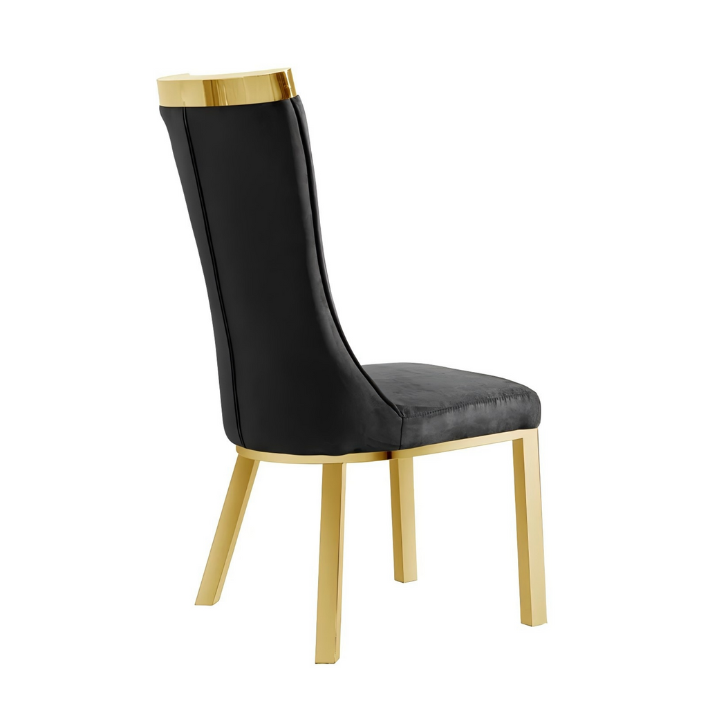 201 Stainless Steel Gold Dining Chair,Modern High Back Dining Chair  4pcs/CTN