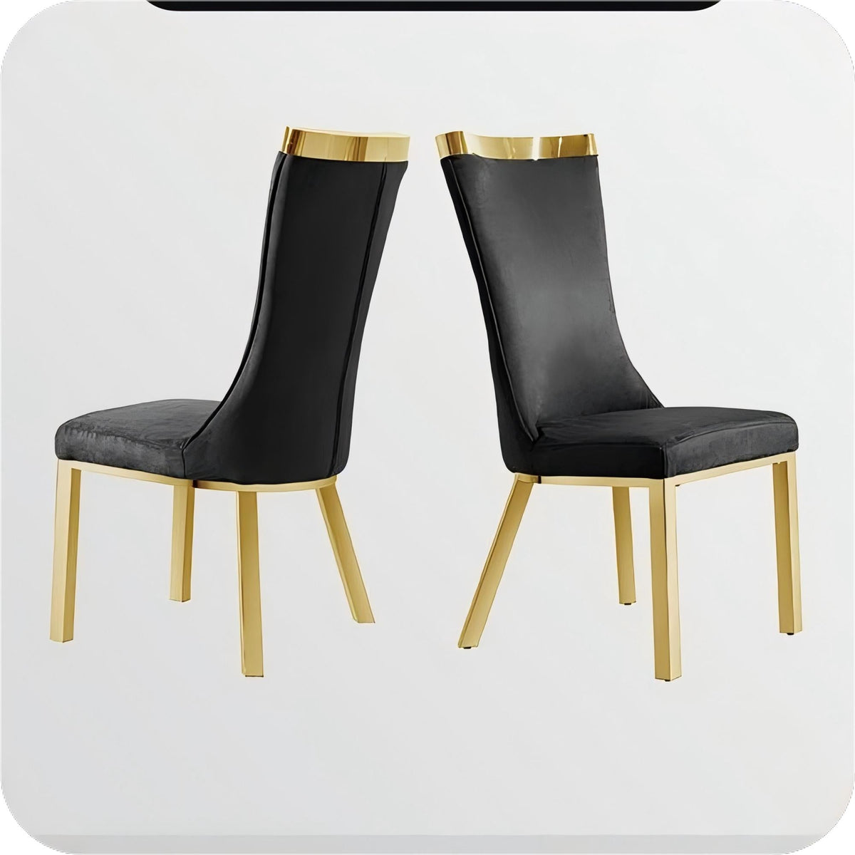 201 Stainless Steel Gold Dining Chair,Modern High Back Dining Chair  4pcs/CTN