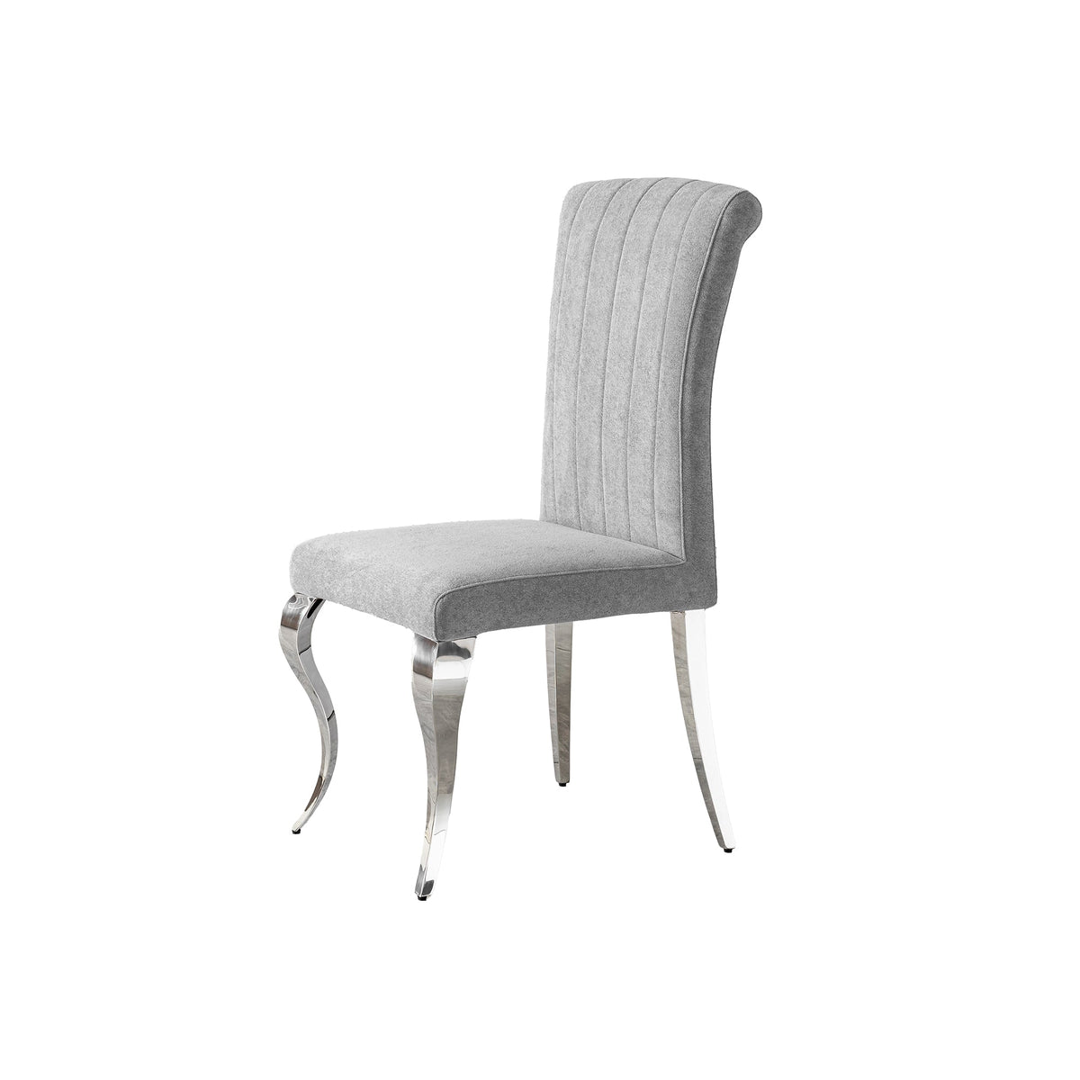 Modern High Back dining chair，201 Stainless Steel  6pcs/CTN