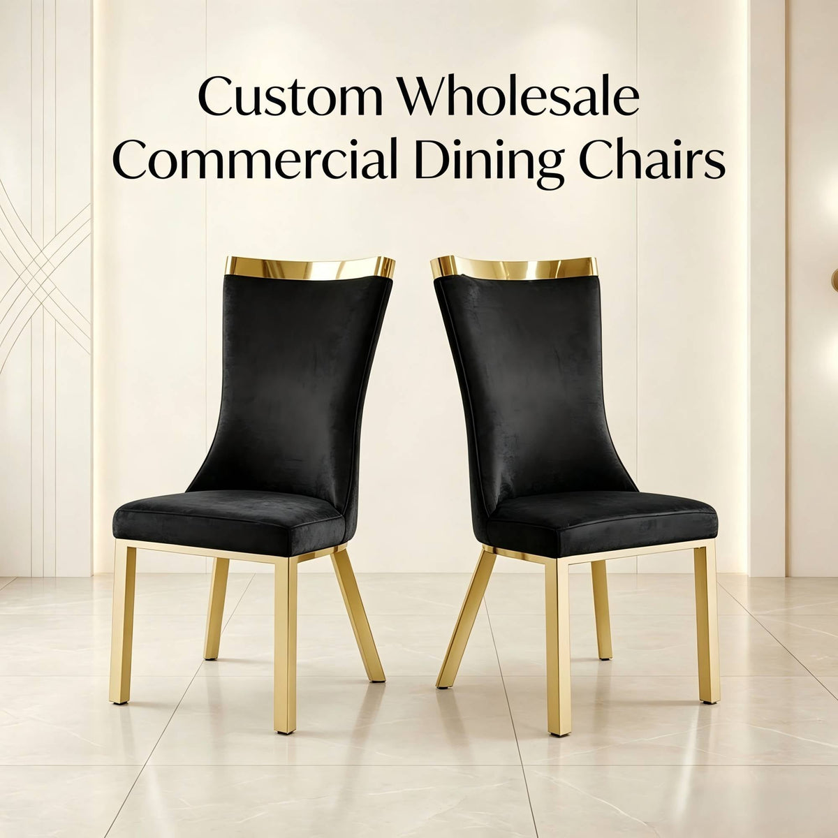 201 Stainless Steel Gold Dining Chair,Modern High Back Dining Chair  4pcs/CTN