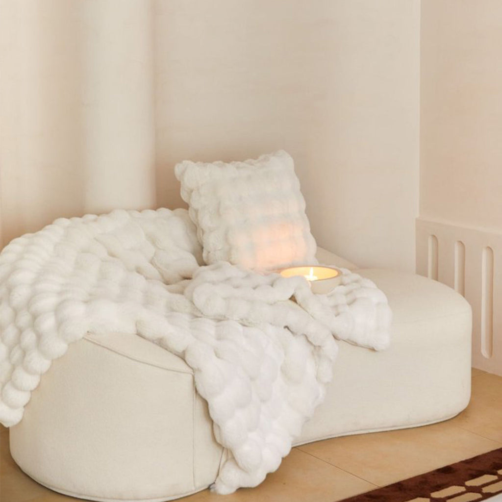 Teddy Fleece Sofa Blanket