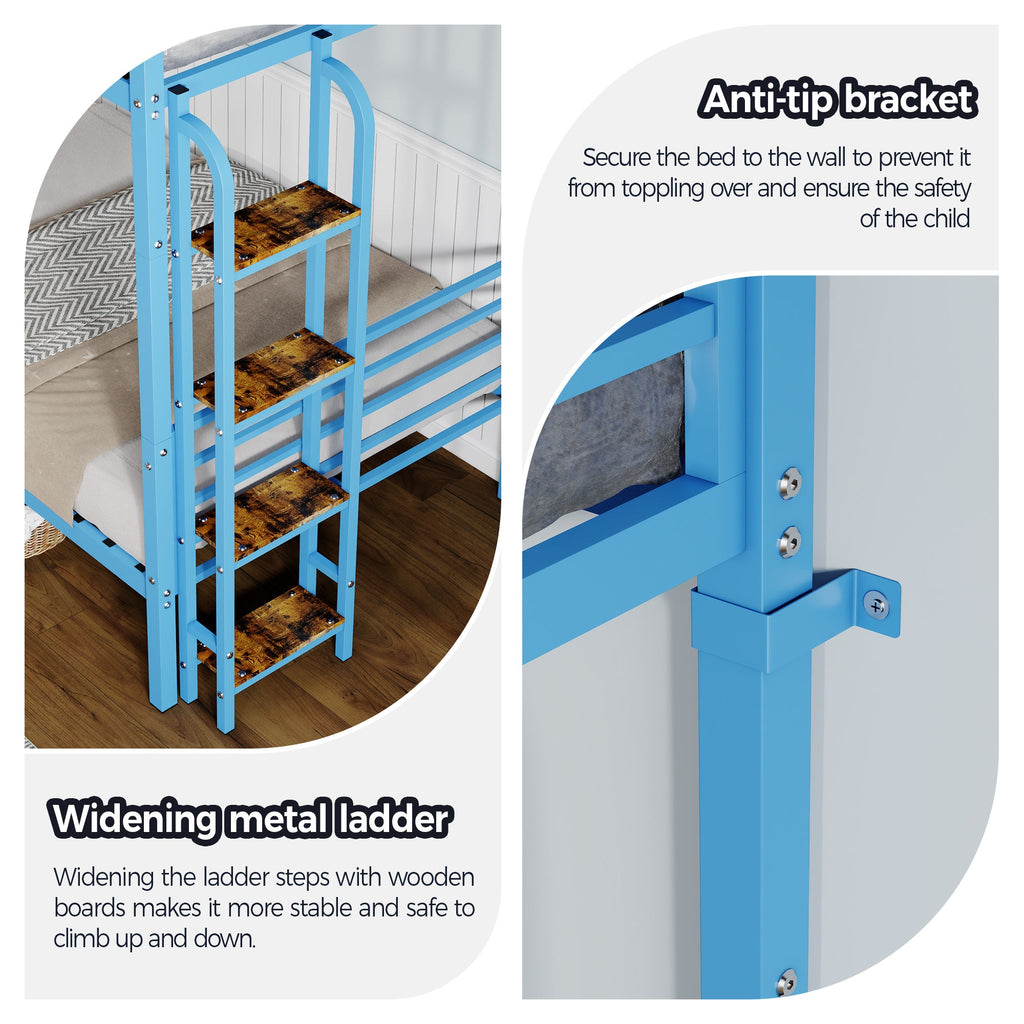 Twin Over Twin Metal Bunk Bed Frame