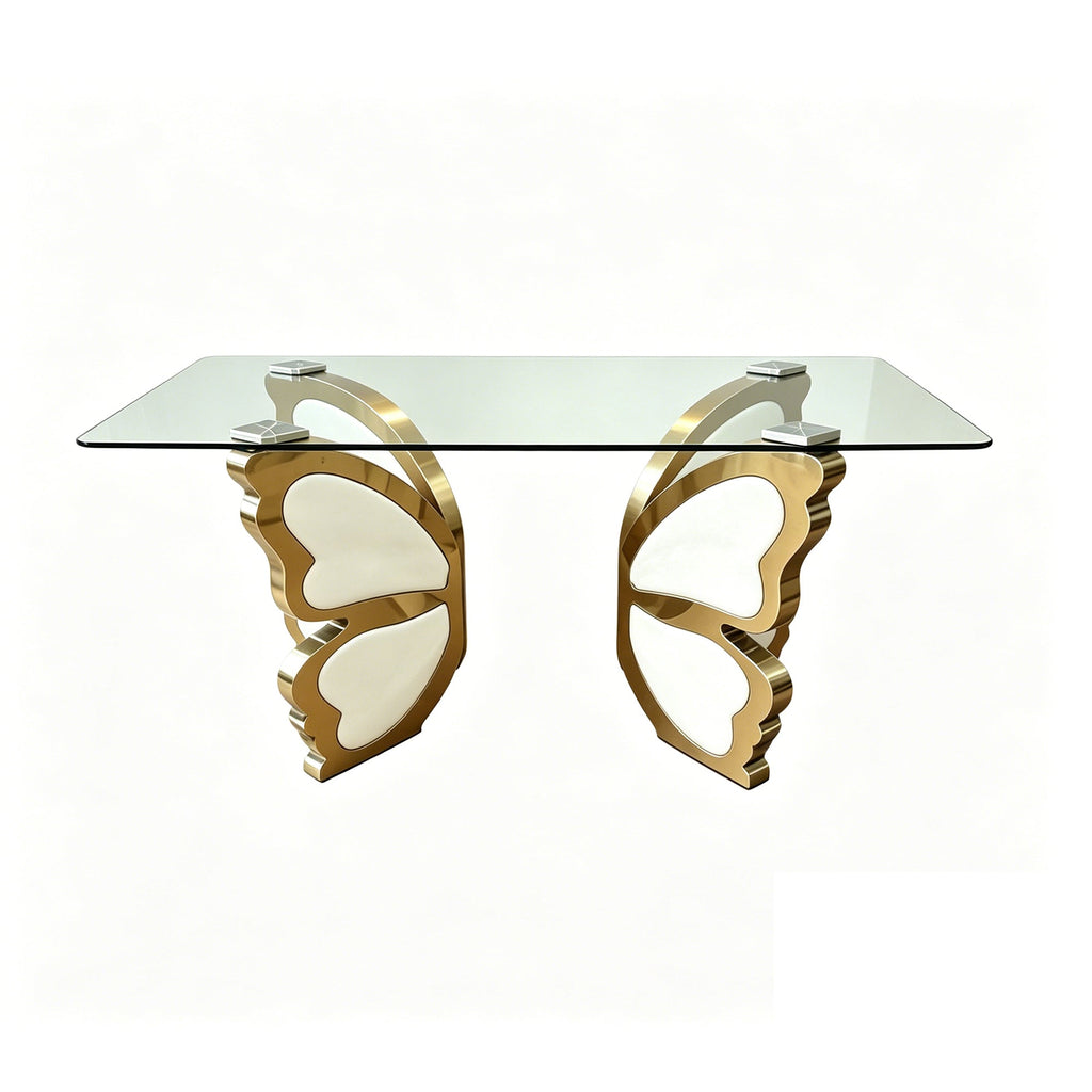 Modern Dining Stainless Steel Table, Kitchen Table Home Desk