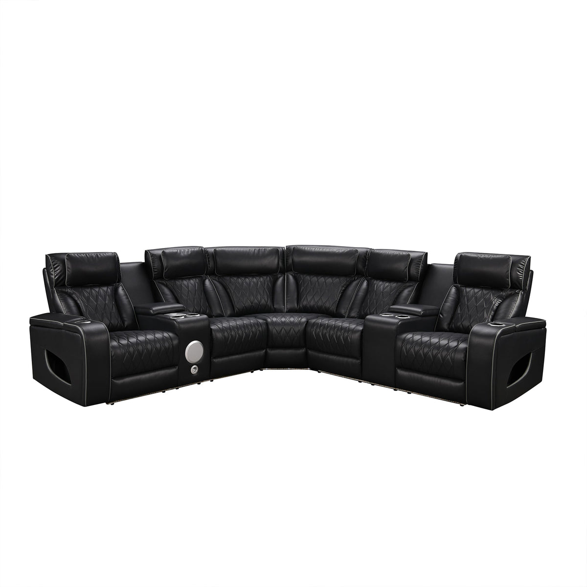 Power Recliner Sectional MC2953 Black