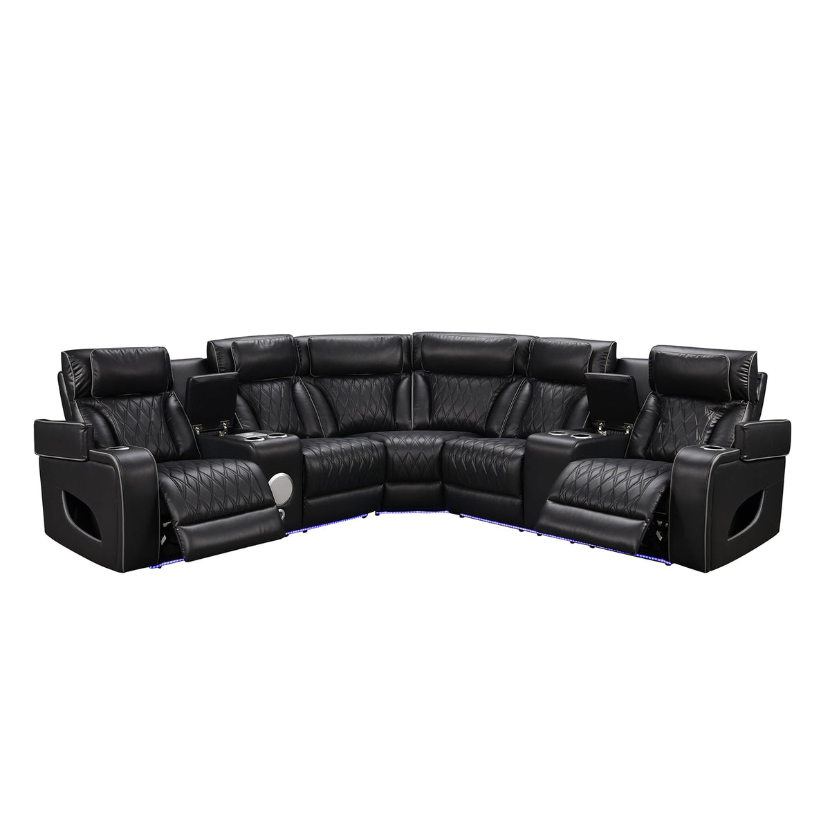 Power Recliner Sectional MC2953 Black