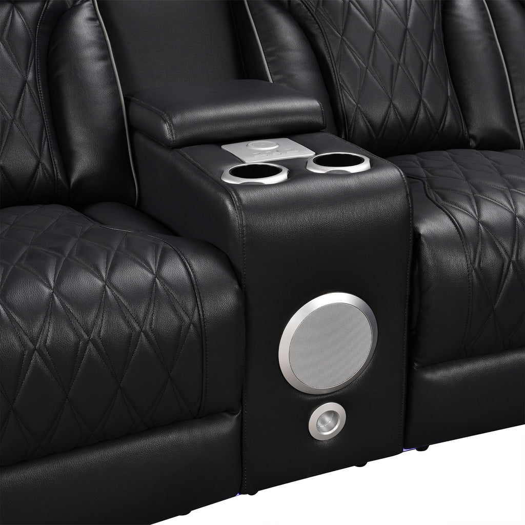 Power Recliner Sectional MC2953 Black