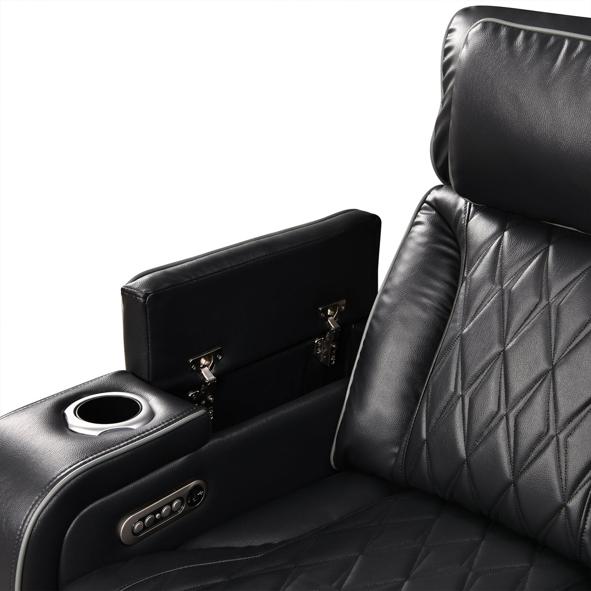 Power Recliner Sectional MC2953 Black