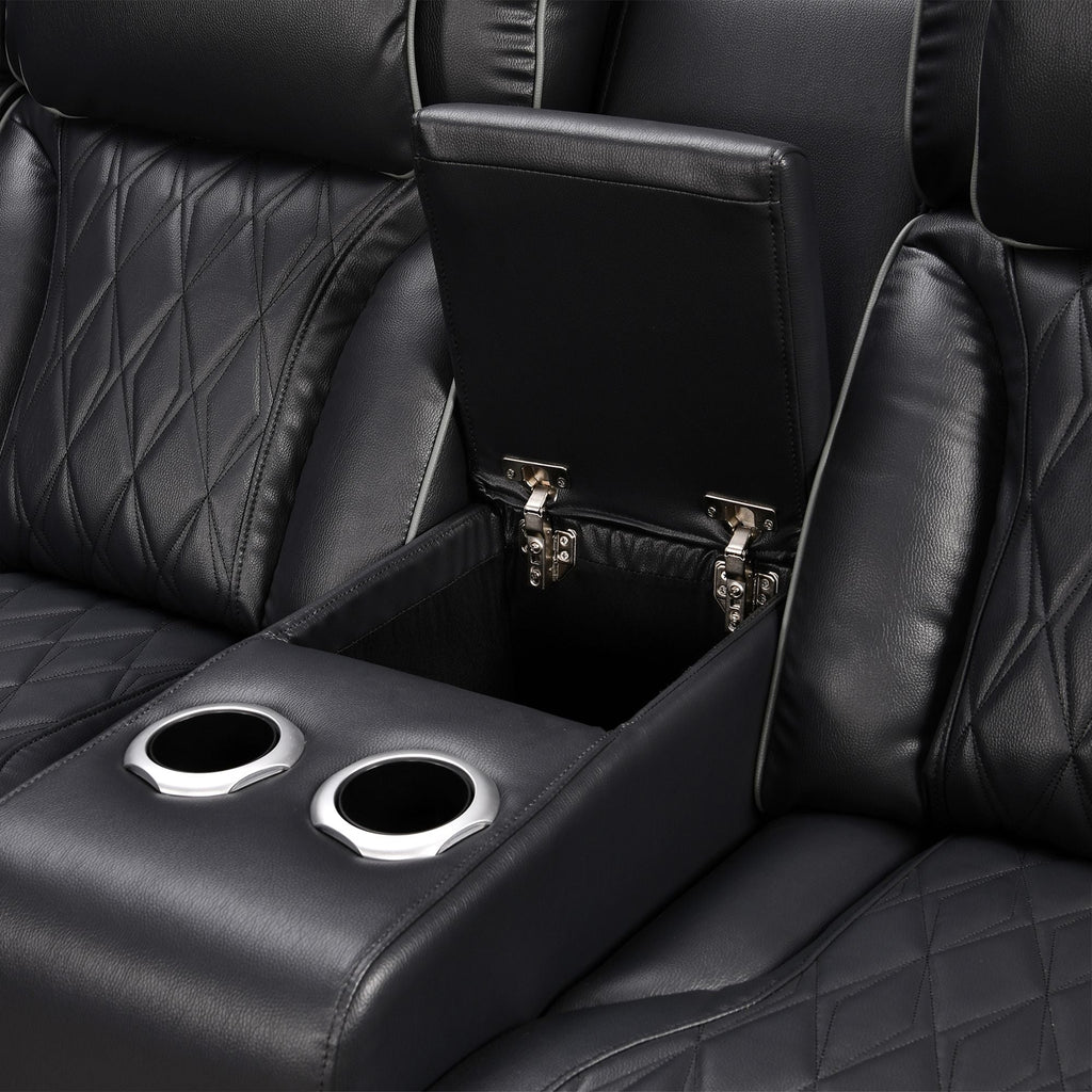 Power Recliner Sectional MC2953 Black