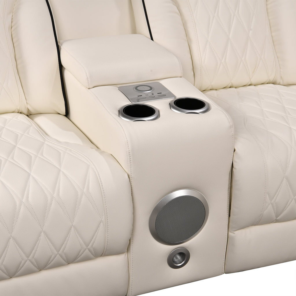 Power Recliner Sectional MC2953 White