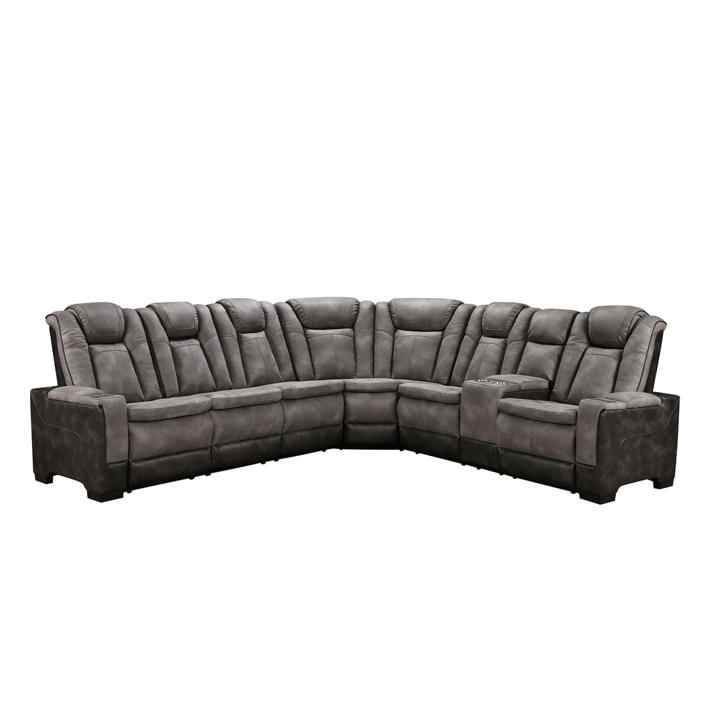 Power Recliner Sectional MC2866 Gray