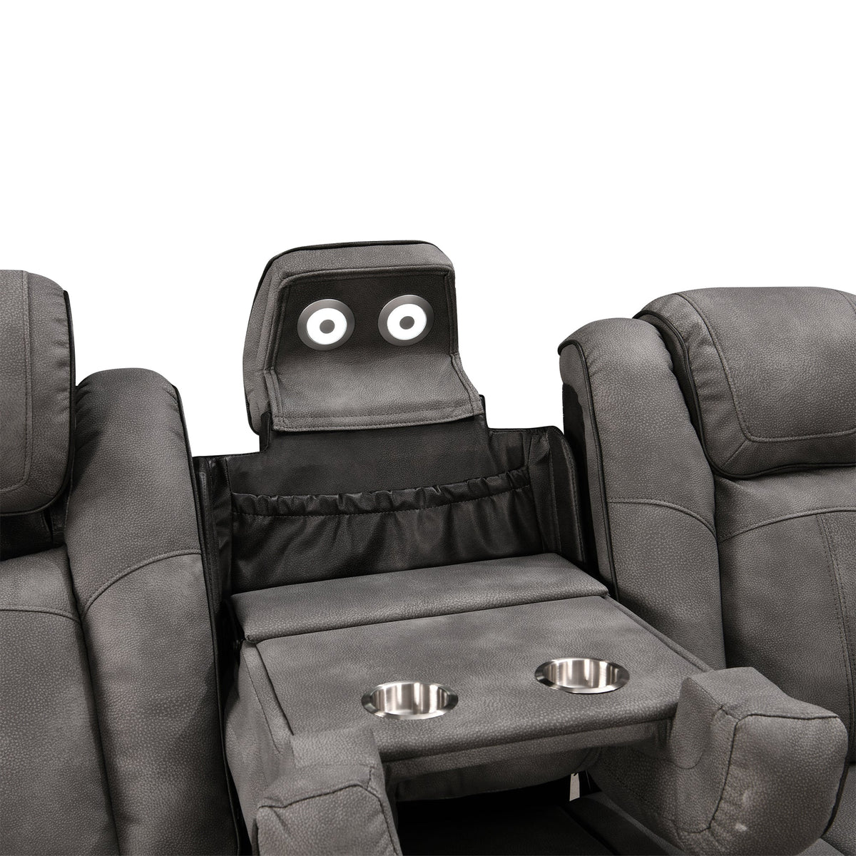 Power Recliner Sectional MC2866 Gray