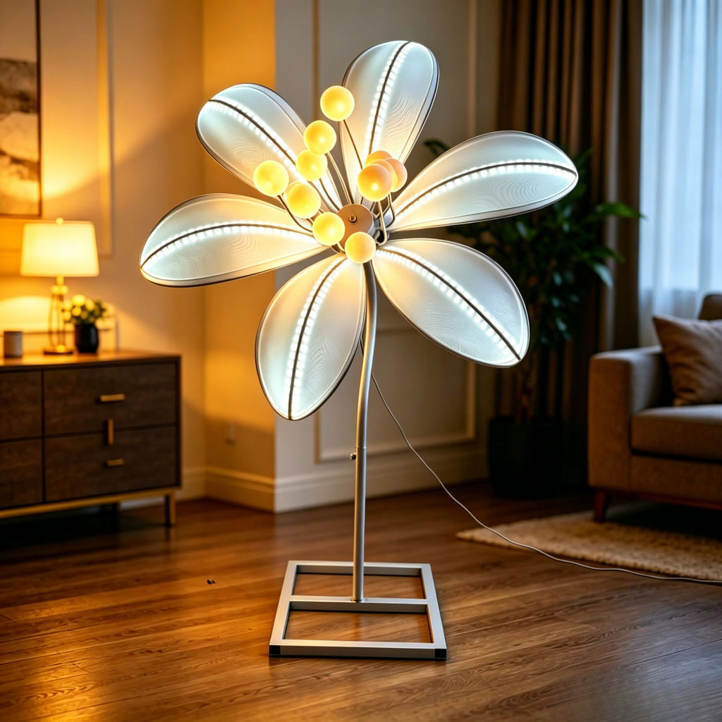 Adjustable Height LED Lily Lamp for Wedding & Home Decor