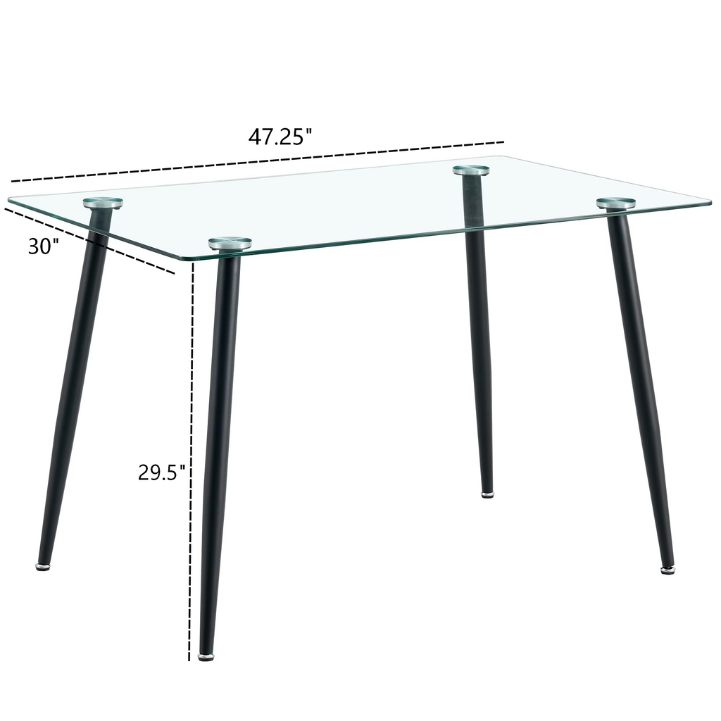 DINING TABLE WITH ADJUSTABLE FEET-DT010