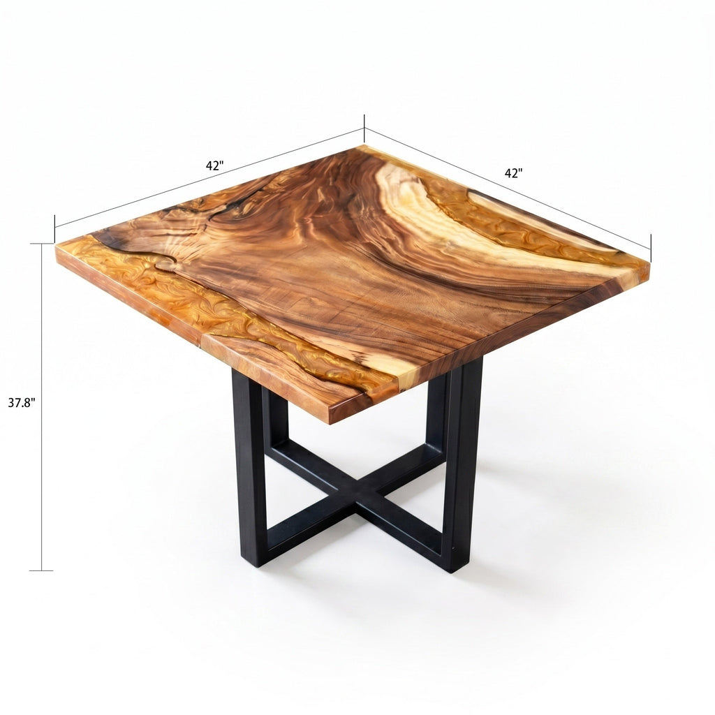 C1149 Walnut Resin Table