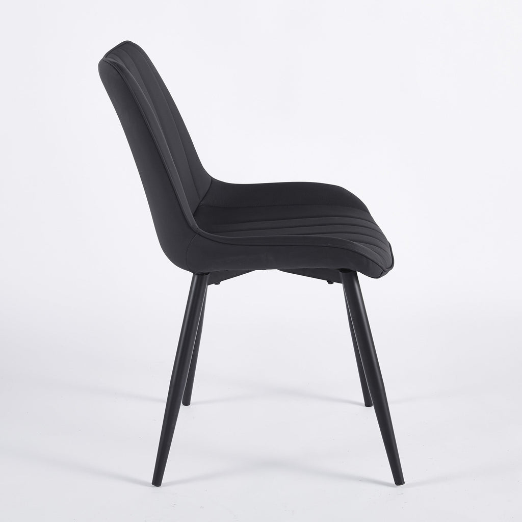 Dining Chairs Modern Leather with Metal Legs 2pCS/CTN