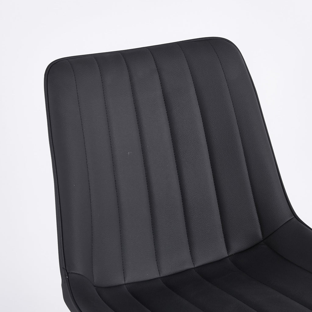 Modern Leather Dining Chairs with Metal Legs 4pCS/CTN