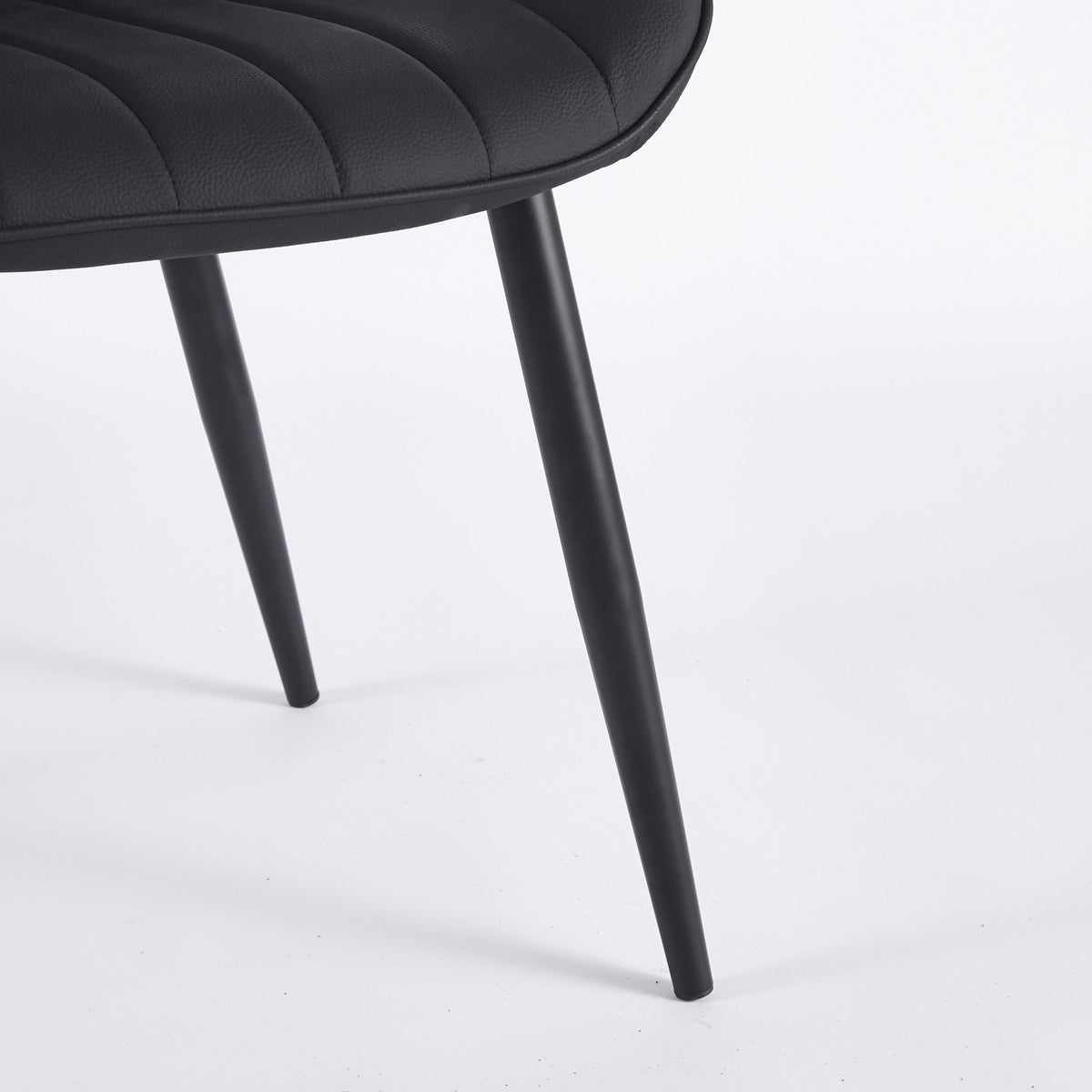 Dining Chairs Modern Leather with Metal Legs 2pCS/CTN