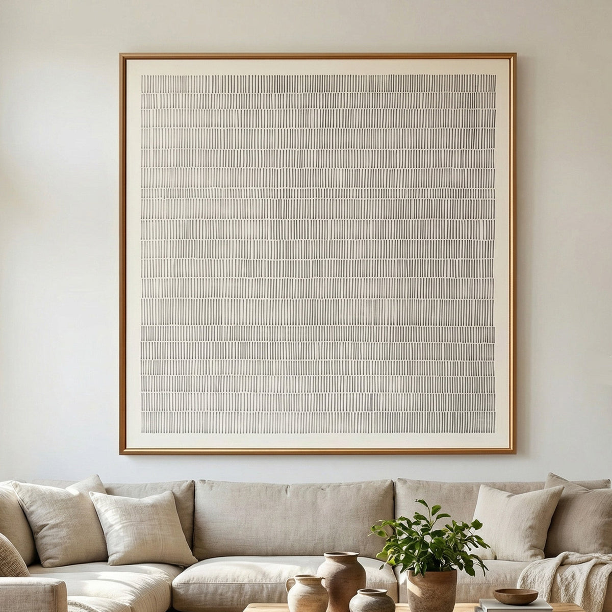 Pure Handmade Black White Textured Contemporary Canvas Home Decor