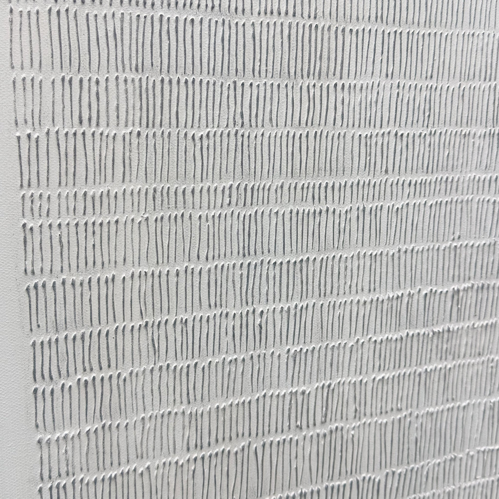 Pure Handmade Black White Textured Contemporary Canvas Home Decor