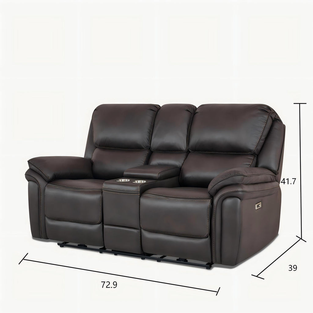 Melt Padded Backrest Faux Leather Recliner 2PP
