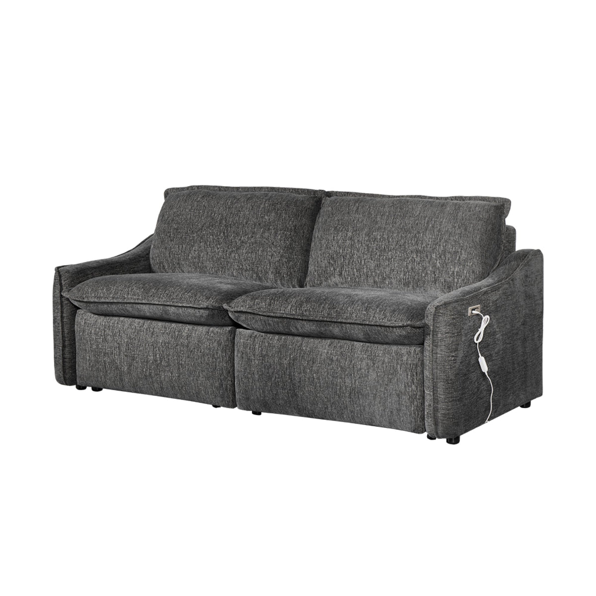 Grey Electric Recliner Sofa Set--MS908-2SET