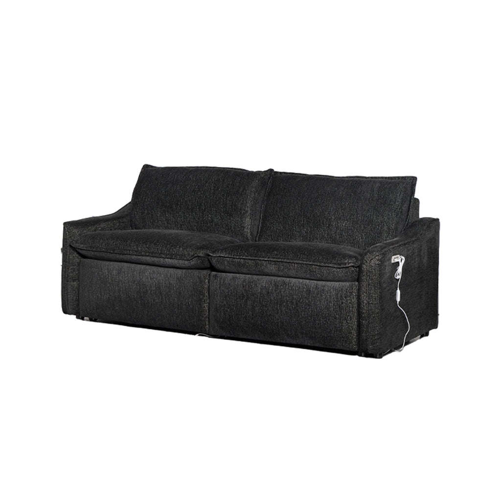Black Electric Recliner Sofa Set--MS908-Black-2SET