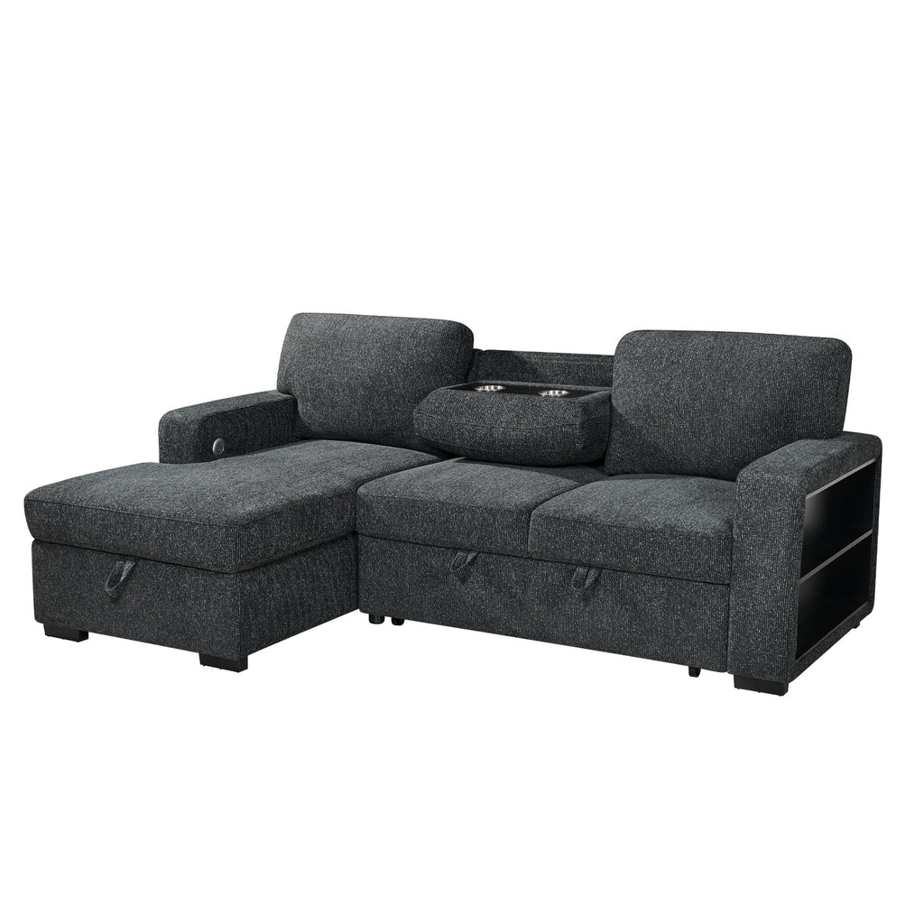 Multi- functional sofa sleeper-L3550-Black