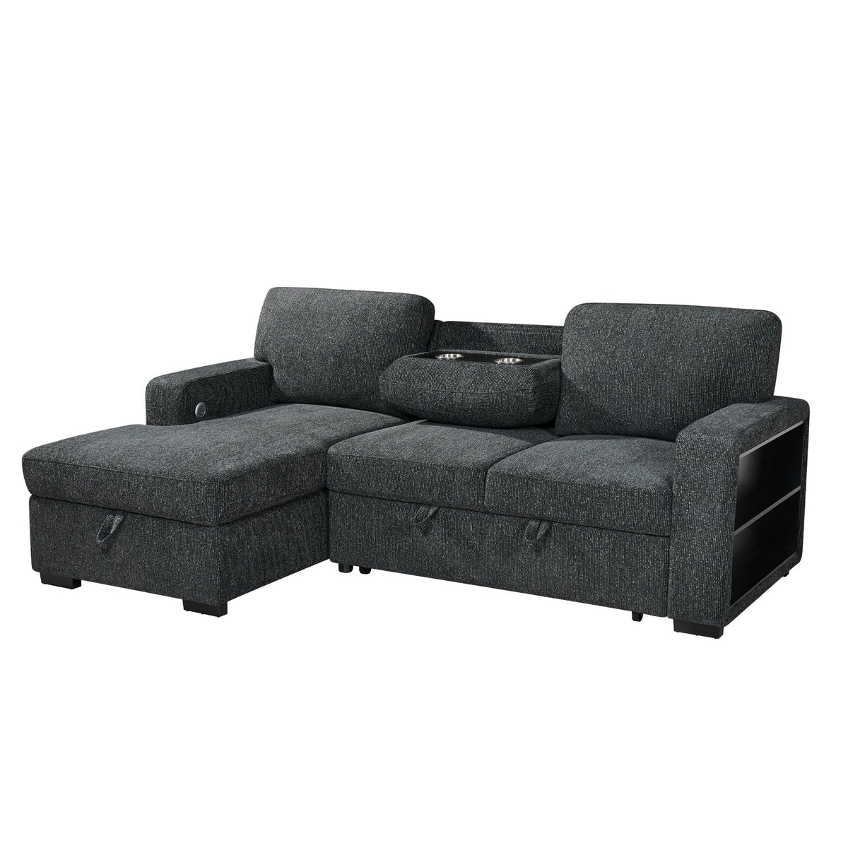 Multi- functional sofa sleeper-L3550-Black