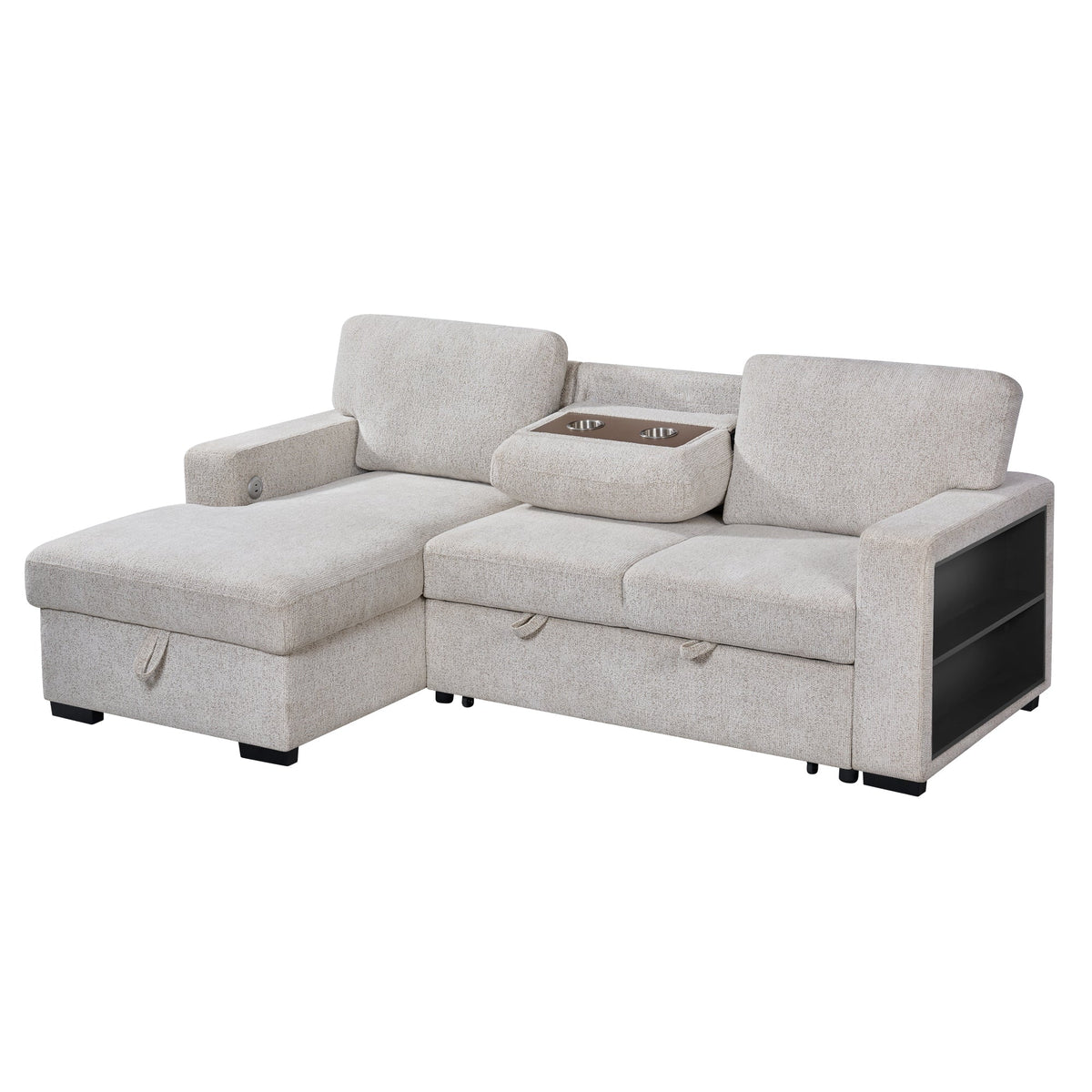Multi- functional sofa sleeper-L3550-Creambrown