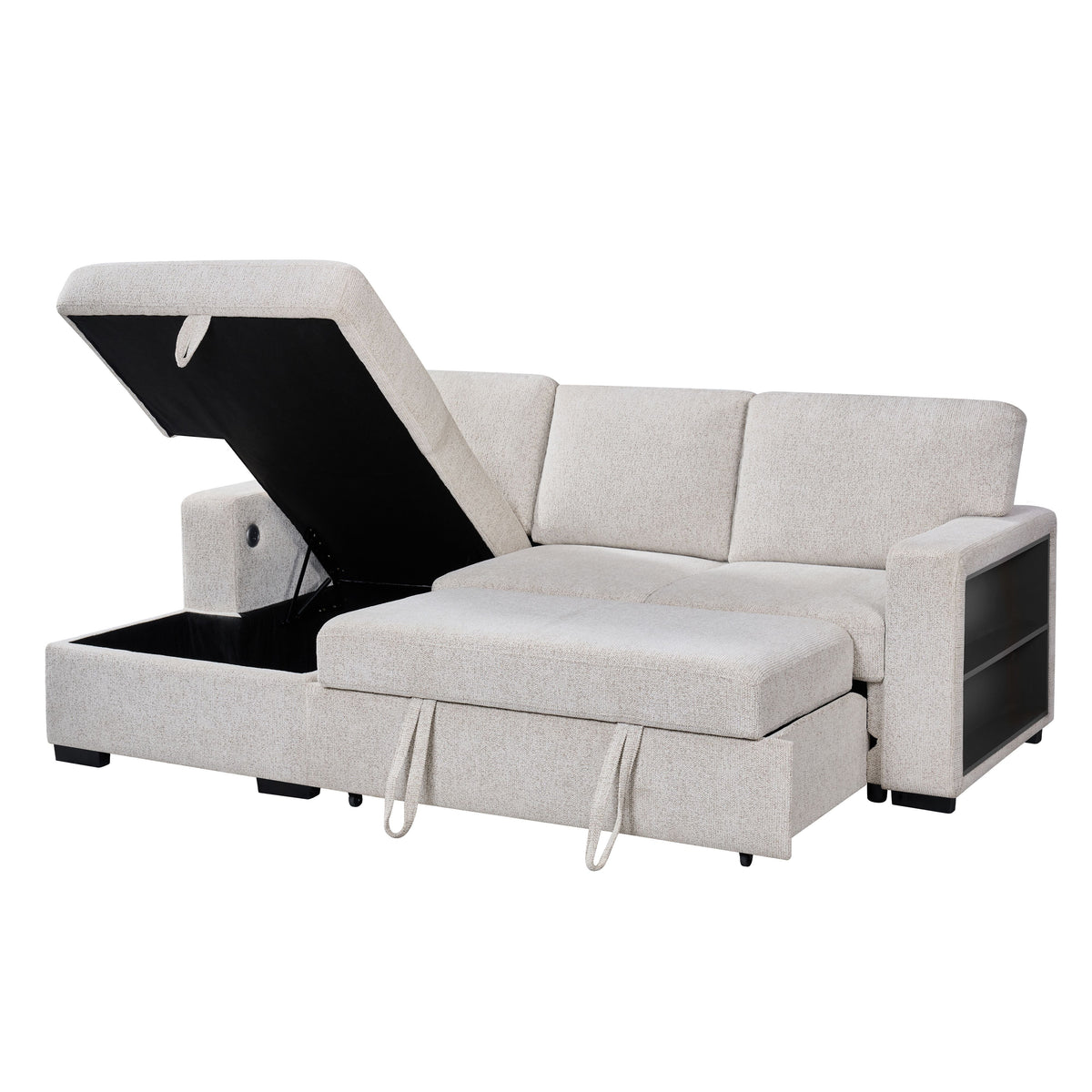 Multi- functional sofa sleeper-L3550-Creambrown