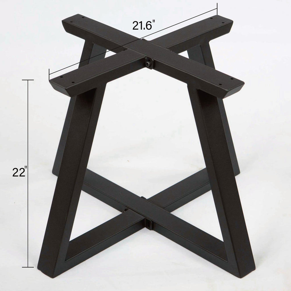 Black Carbon Steel Cross Side Table Frame-MTY0170  1pcs/CTN