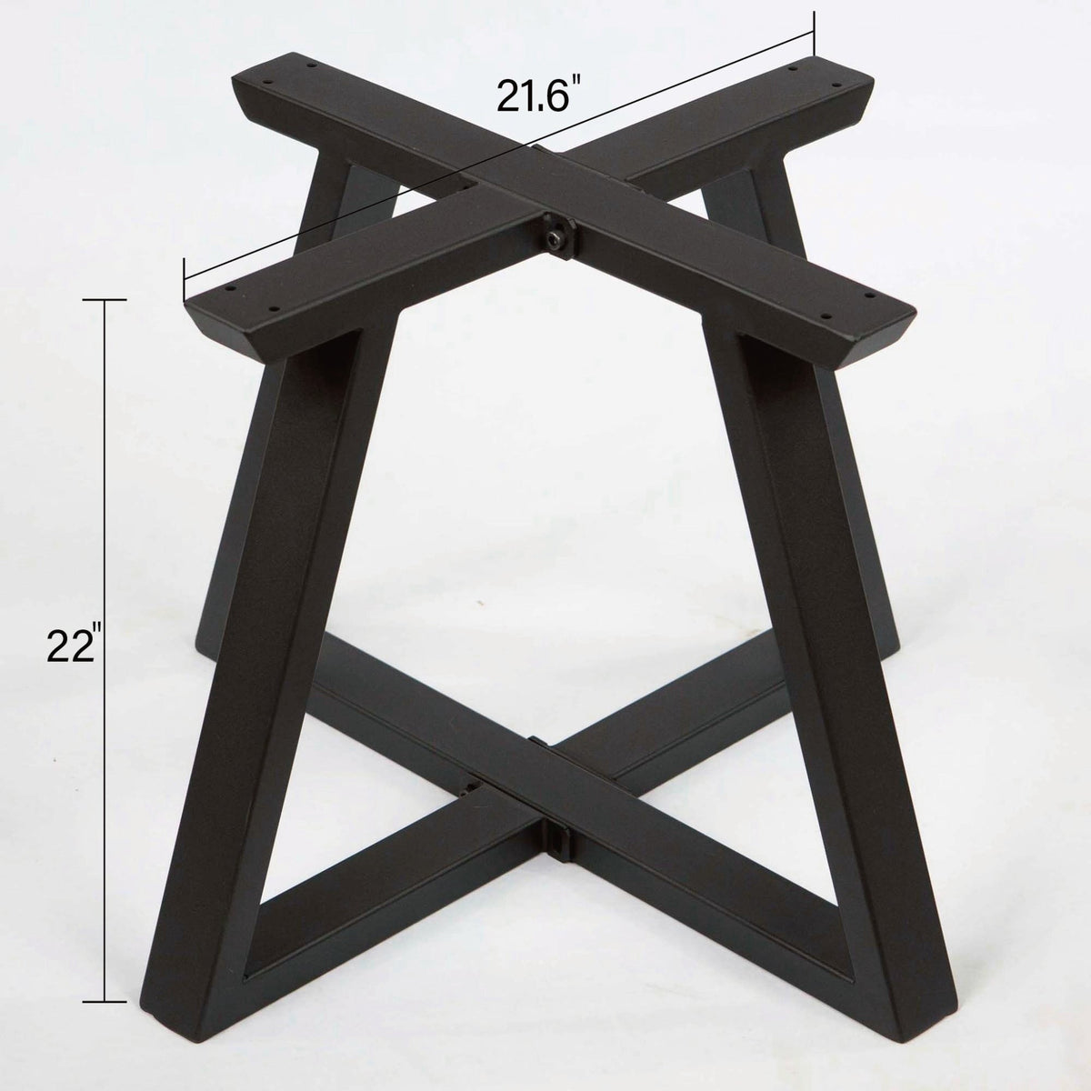 Black Carbon Steel Cross Side Table Frame-MTY0170  1pcs/CTN