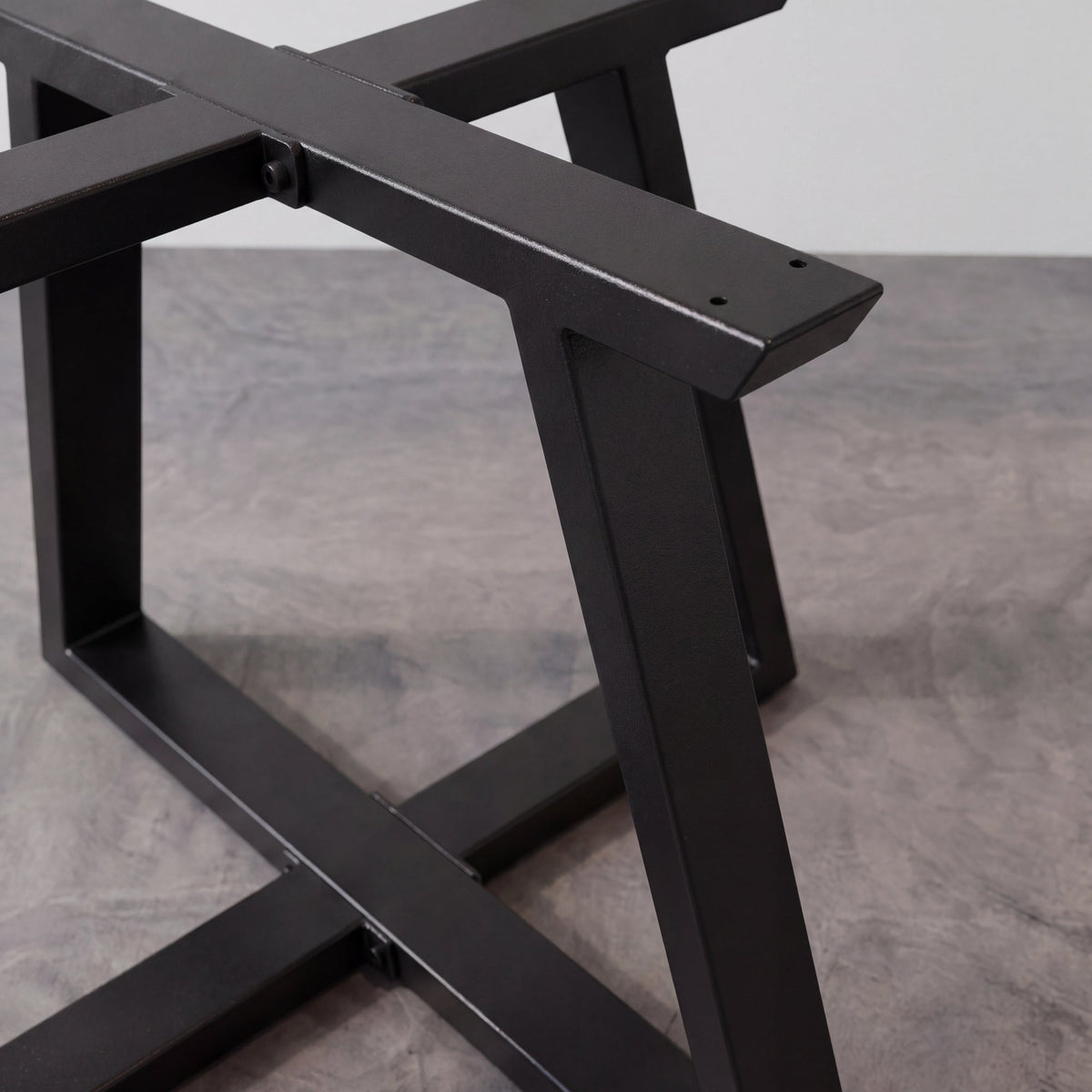 Black Carbon Steel Cross Side Table Frame-MTY0180（1pcs/CTN）
