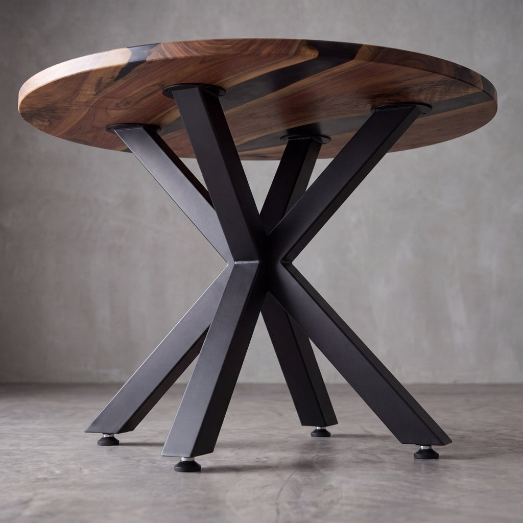 Black Carbon Steel X-Shape Side Table Base（1pcs/CTN）