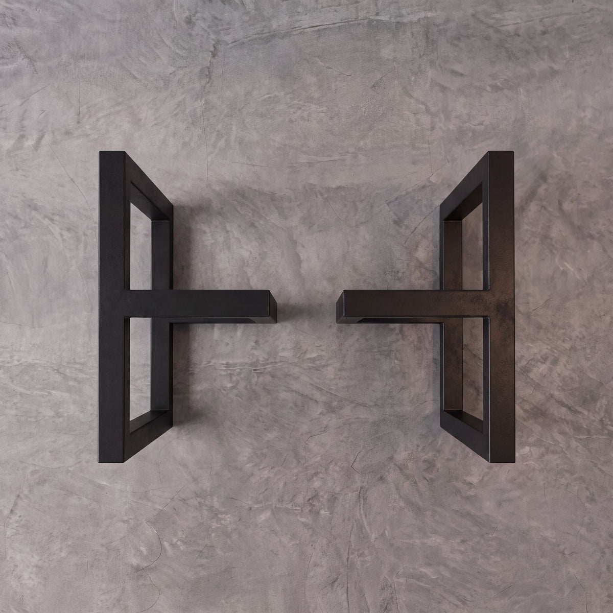 Black T-Shape Carbon Steel Table Leg Frame-MTC0190（2pcs/CTN）