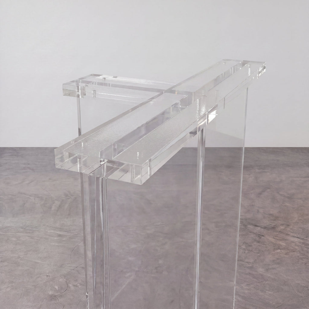 Clear T-Shape Acrylic Table Legs（2pcs/CTN）