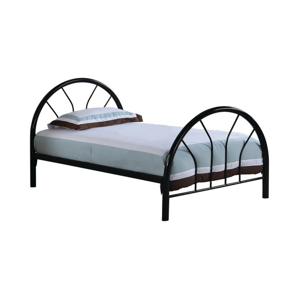 BD001-odern Single Metal Platform Bed Frame, Sturdy Metal Slat Support, No Box Spring Needed