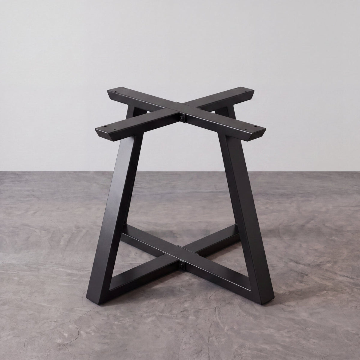 Black Carbon Steel Cross Side Table Frame-MTY0160 1pcs/CTN