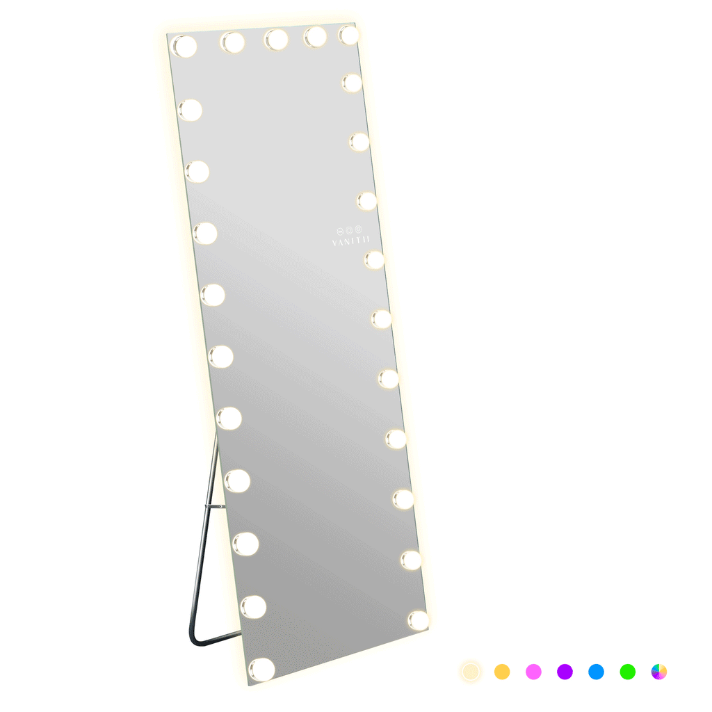 VANITII Hollywood Vanity Mirror - Full Length Vanity Mirror with RGB Lighting